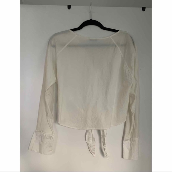 Zara tie up blouse - Picture 3 of 4